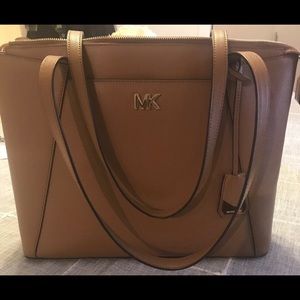 Michael Kors Maddie Crossgrain Leather Tote